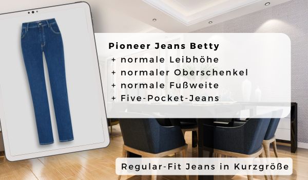 Pioneer Women Jeans Betty in Kurzgröße - Regular-Fit