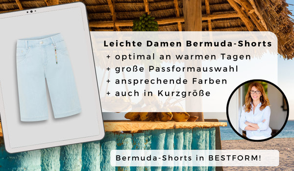 zu dem Damen Bermuda-Shorts im Online-Shop